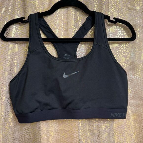 Nike Pro Black Dri-Fit Racerback Sports Bra XL - Picture 1 of 7